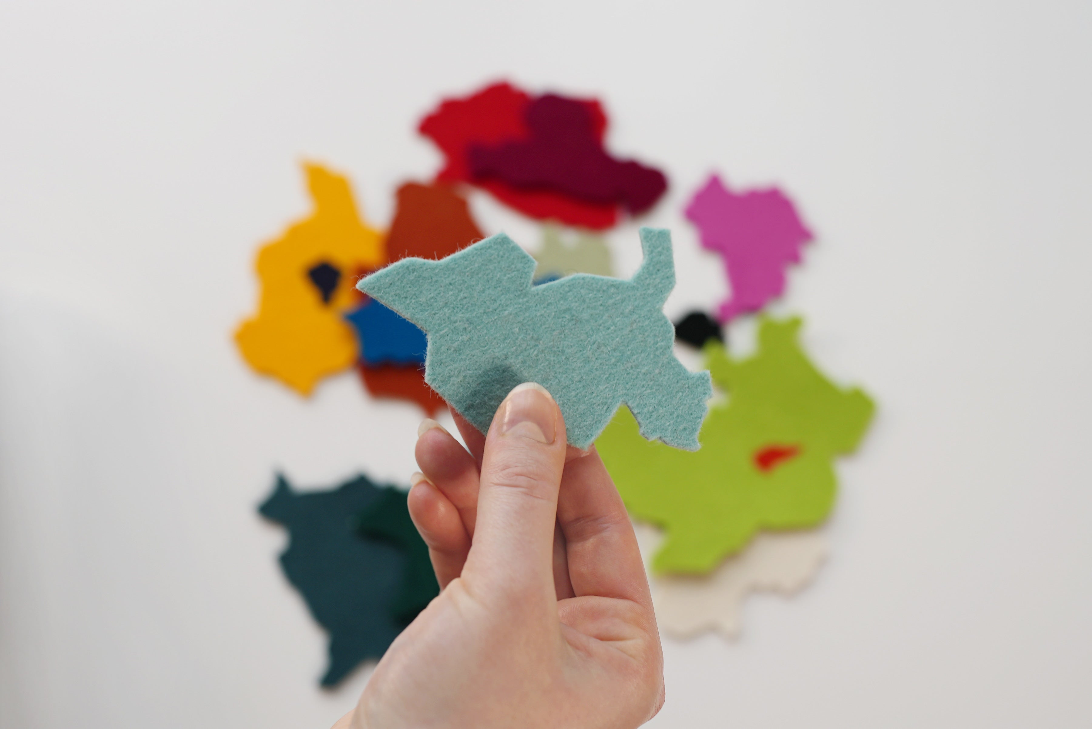 Deutschlandkarte aus Filz