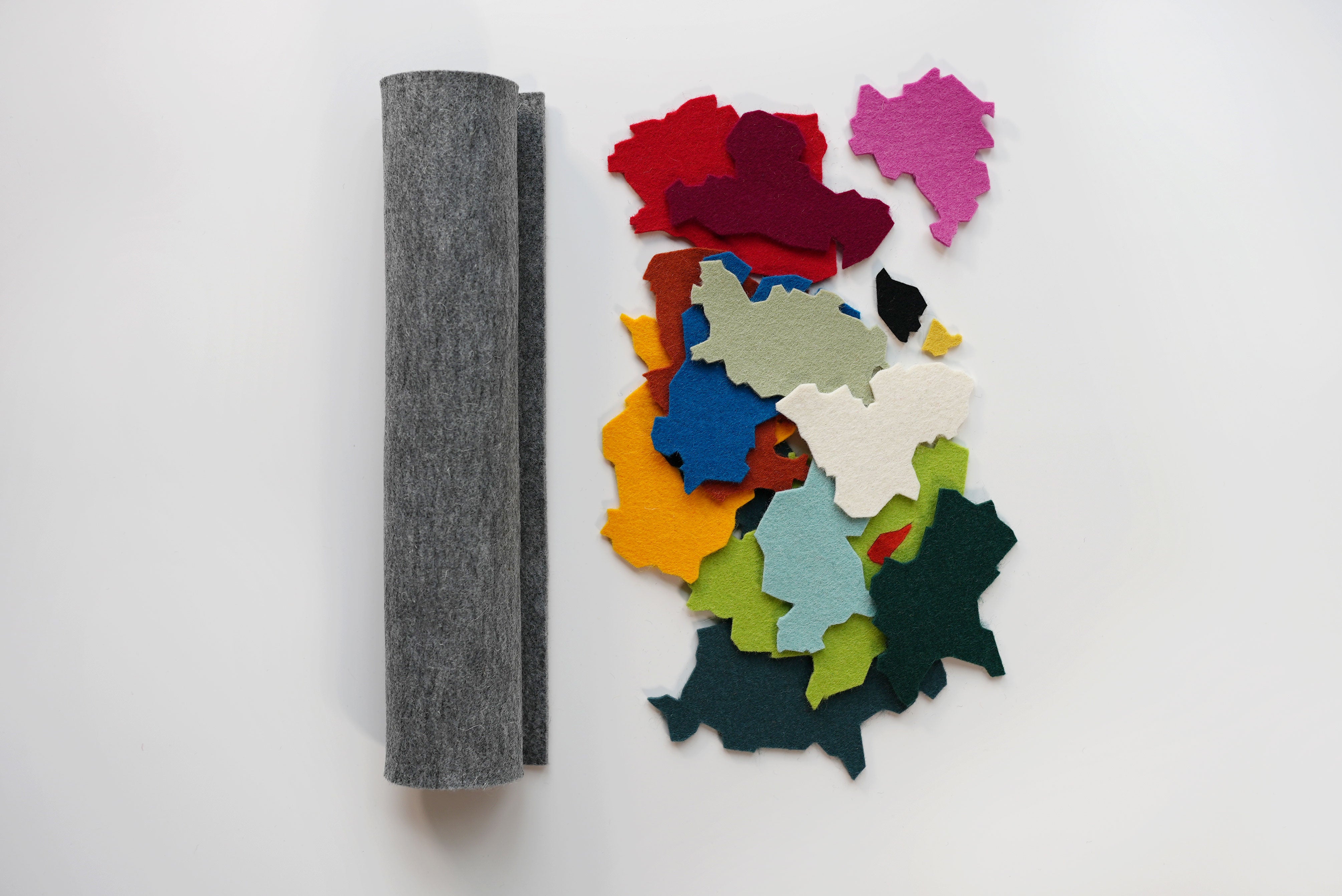 Deutschlandkarte aus Filz