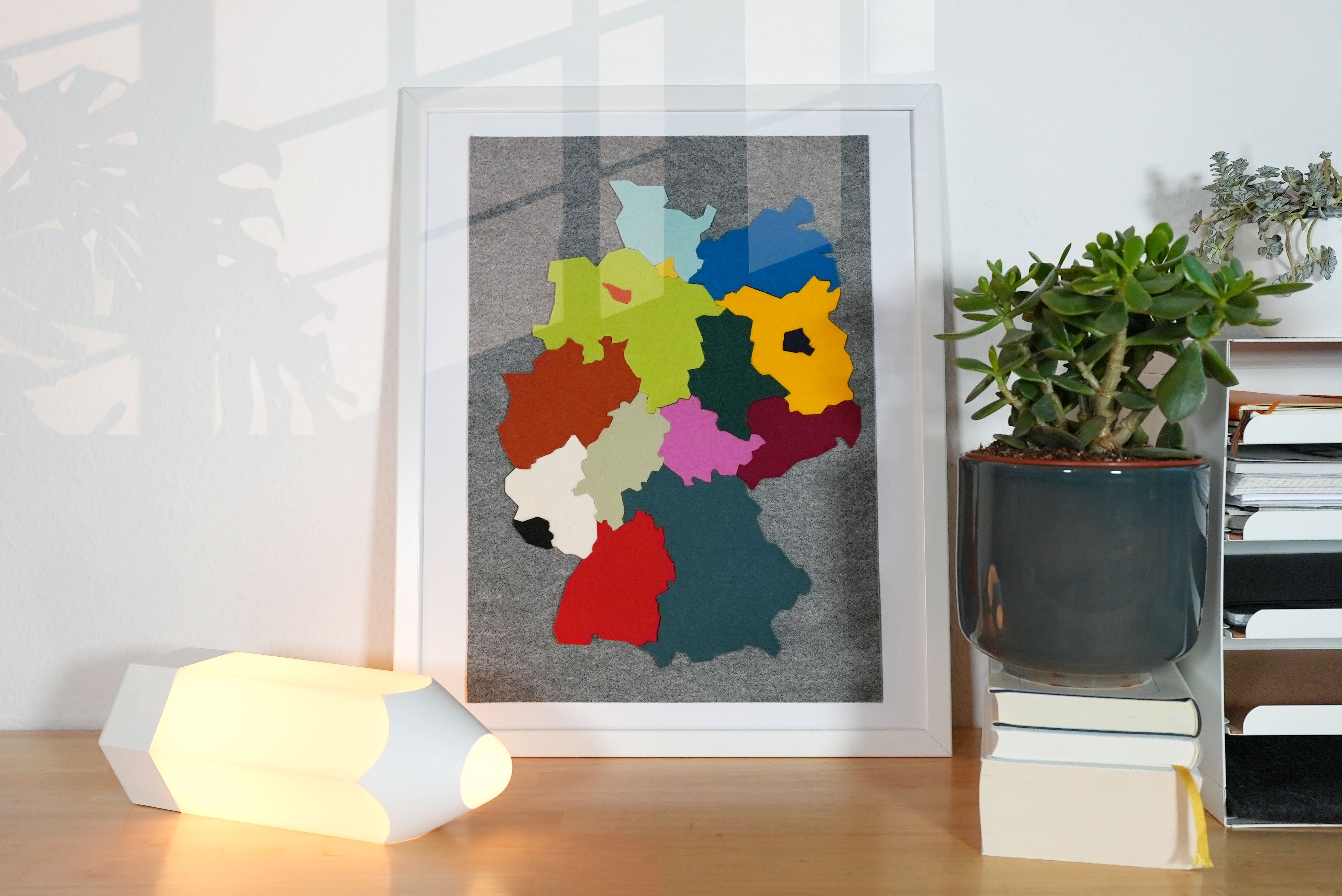 Deutschlandkarte aus Filz