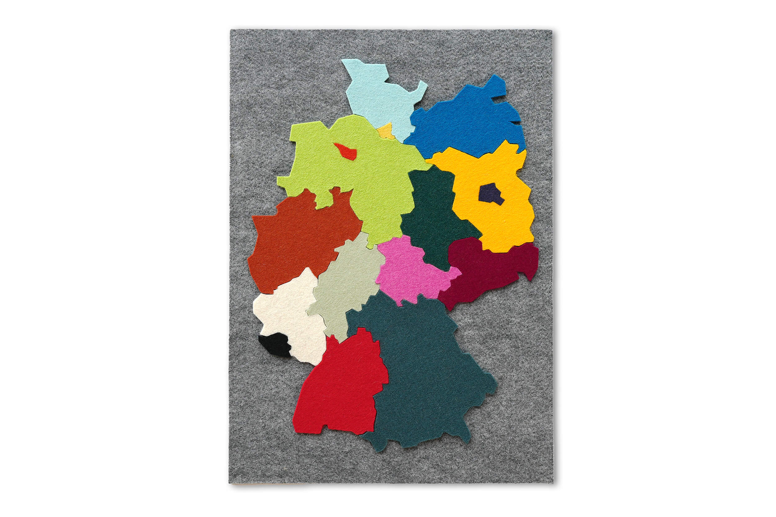 Deutschlandkarte aus Filz