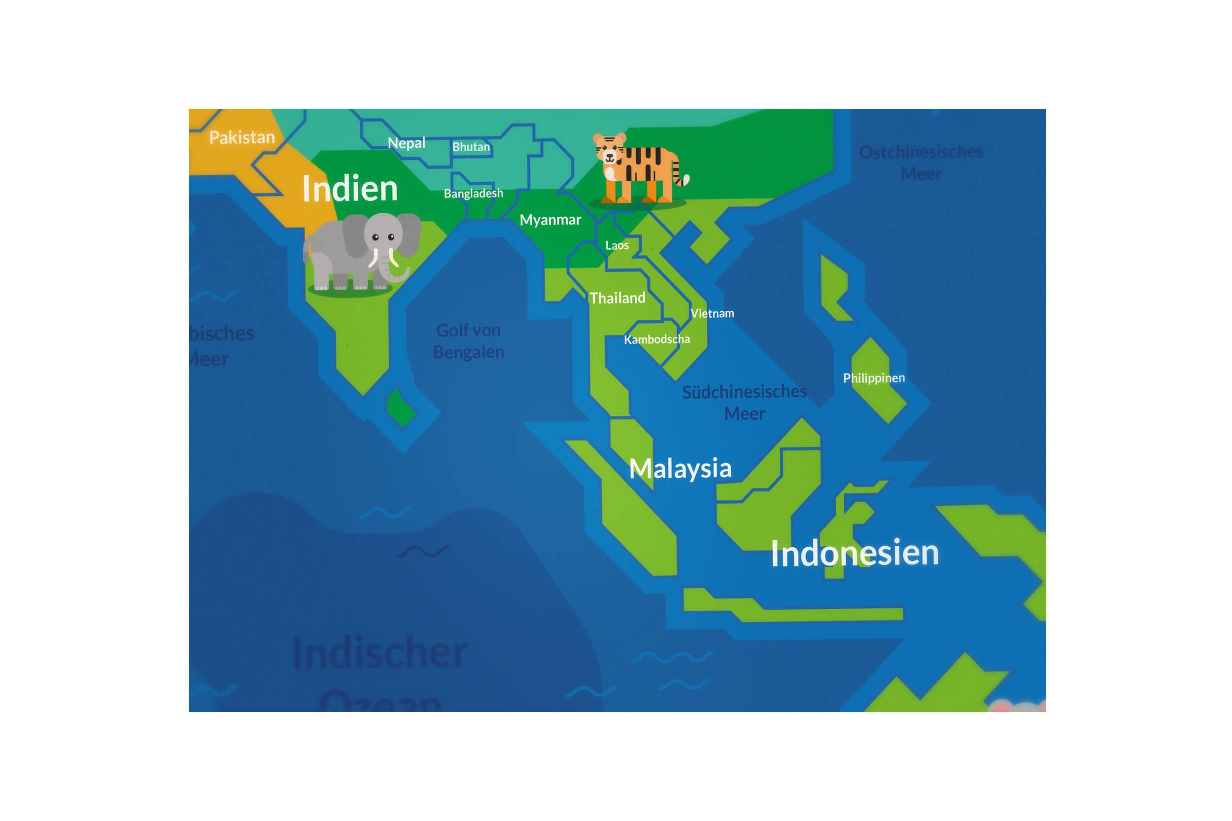 Poster Weltkarte Detail